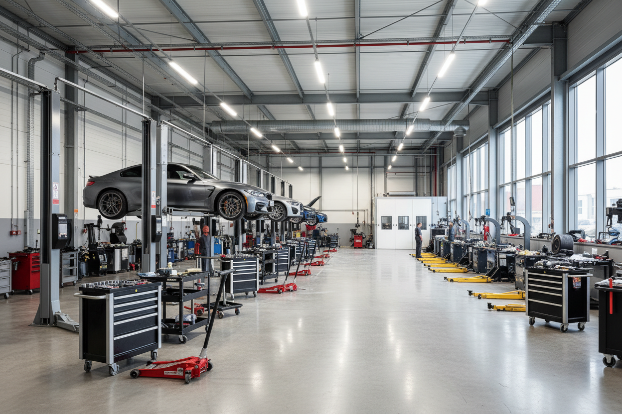 Auto Shop with Multiple Lifts