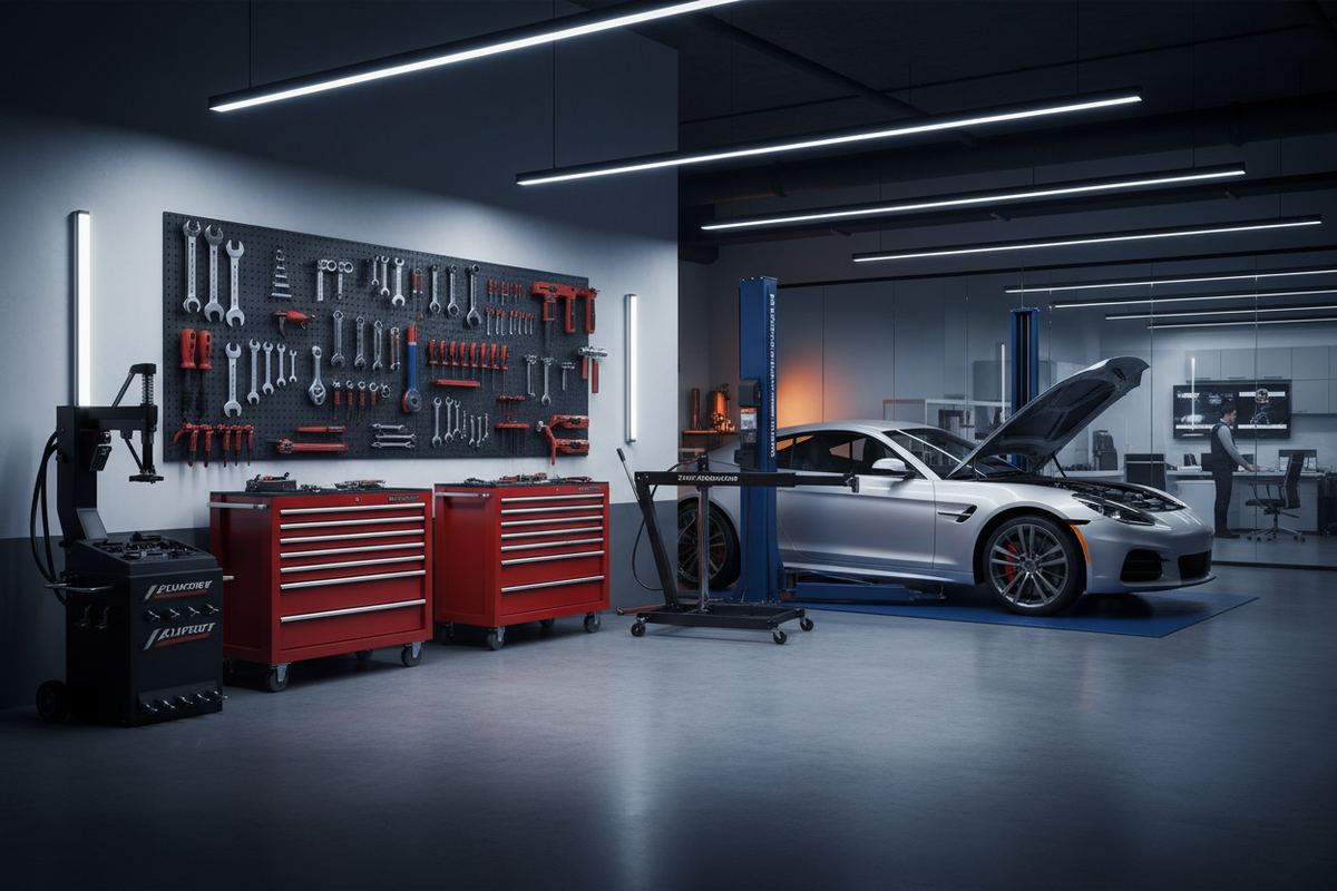Modern Auto Garage Interior