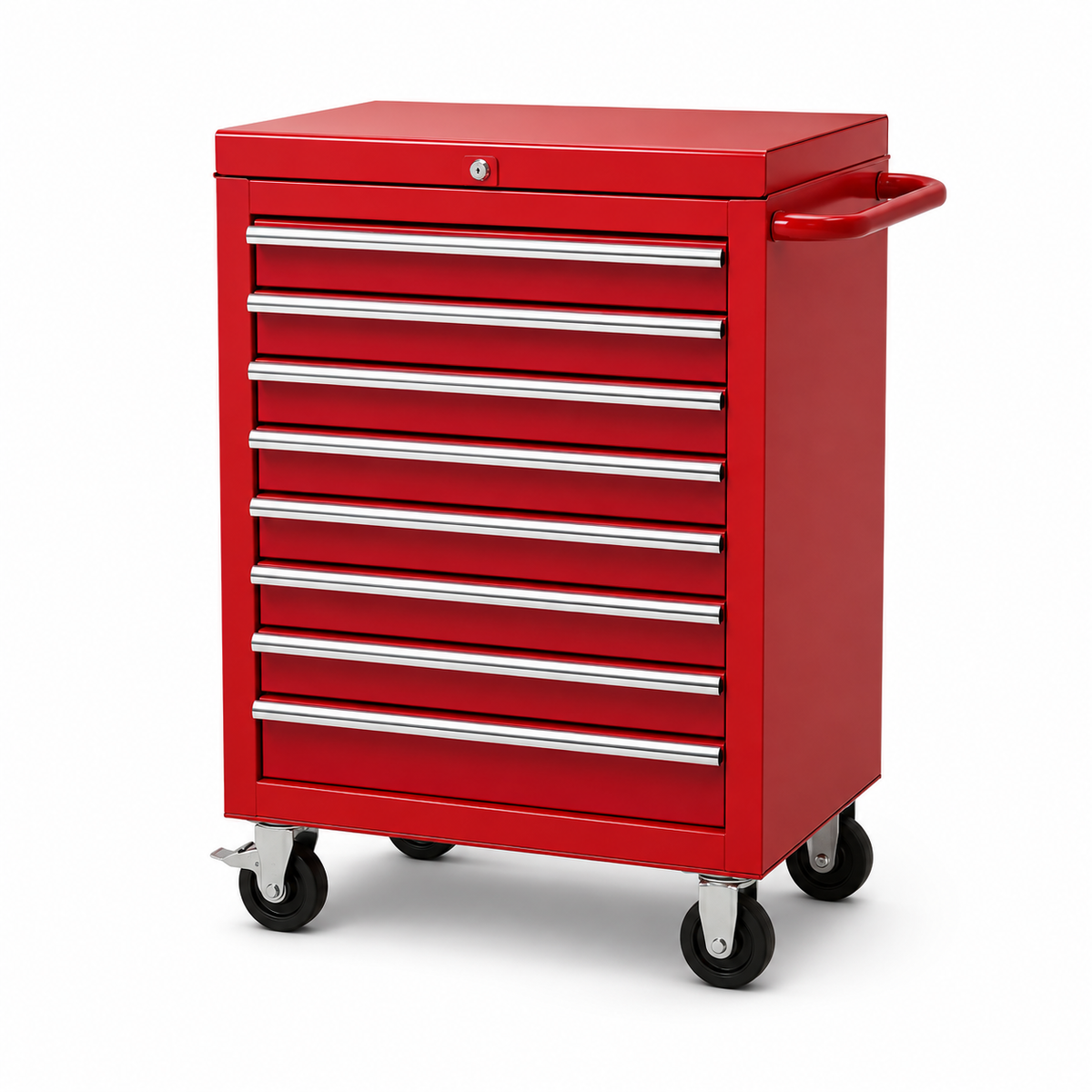 Rolling Tool Cabinet, 8-Drawer