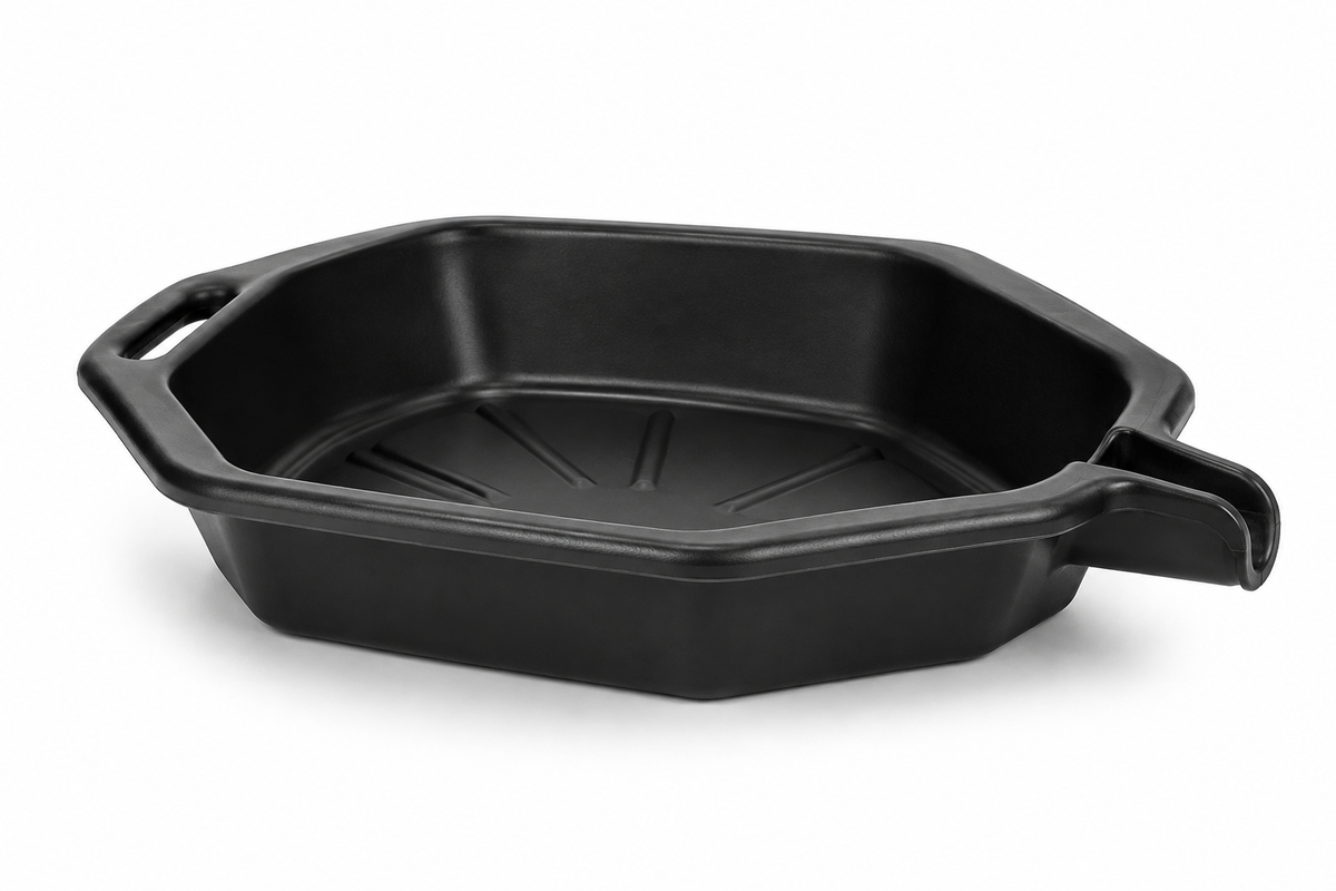 Shop Fluid Drain Pan with Pour Spout